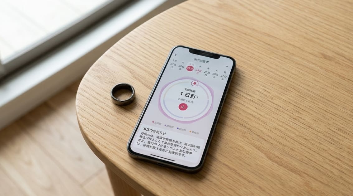 スマートリングで生理周期がわかる仕組み